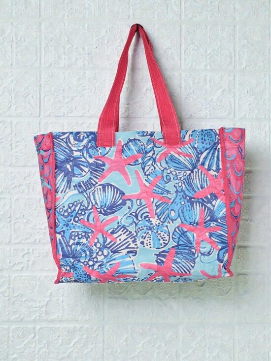 Lilly Pulitzer Handbags - LILLY PULITZER SHE SELLS MARKET TOTE